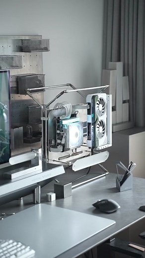 This is the smallest pc i have ever seen.the key is that it is equipped with core i9 !??#geekom #pc #desksetup #desktour #unboxing #bdesktop #stodeer #it3