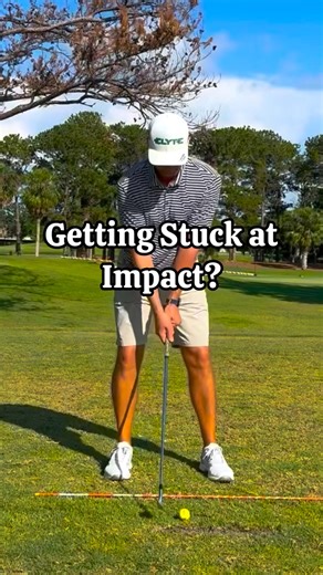 DM your swing & I’ll give first 5 a FREE Swing Analysis. If your hips fire too fast and your trail elbow gets stuck behind you, here’s the fix… Grab an alignment stick and slide it through your front two belt loops. Now on the downswing, your FIRST move isn’t to crank your hips open — it’s a horizontal shift toward the target. Feel the stick glide a bit left… THEN let your hands drop, trail elbow stay in front of your chest, and now you can turn. This gives you: ✅ Better sequence ✅ Trail arm in