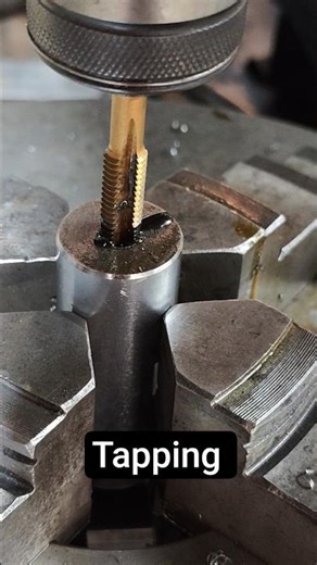 #machine Parts With Tapping machine work #automobile #tappingmachine #youtubeshortvideo #