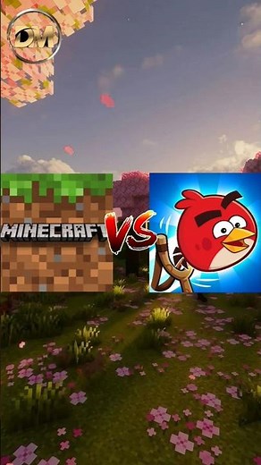 Minecraft⛏️💥 V'S Angry birds😡🔥 #minecraft #comparison #angrybirds