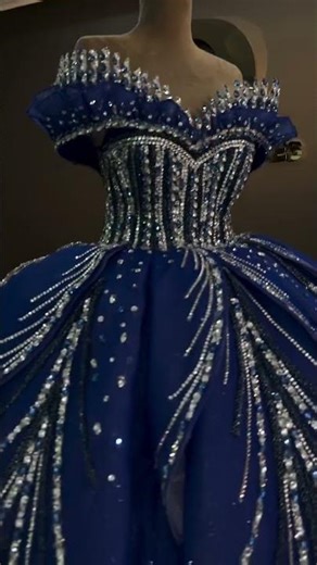 princess look royal blue color best clothes unique design #trendingoutfits