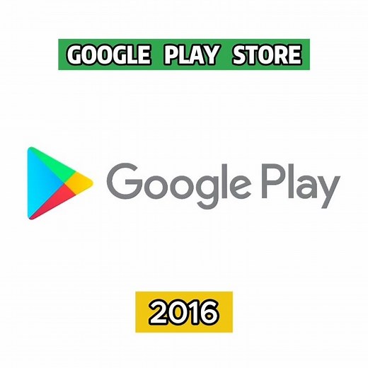 GOOGLE PLAY STORE (2026-2007) Logo Evolution