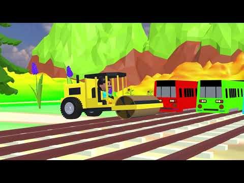 chu chu train Three | Cartoon Train Collision | #animation #cartoon #train #kids