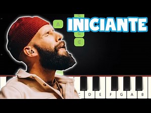 É Ele - Drops | Piano e Teclado Iniciante | Nível Fácil Tutorial