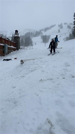 Early Season Jib Ski Rail Tricks Compilation