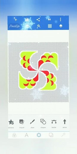 Abstract Floral Swirl Sticker 🌺🔥 | Pixellab New Trending Design | PNG Sticker”