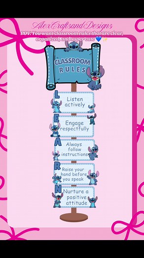 LEARN Classroom Rules Template for Engaging Teaching