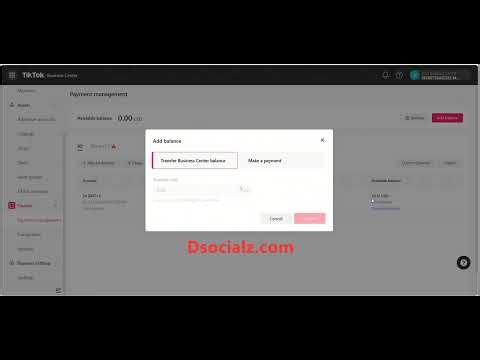 How to Add Balance to Your TikTok Agency Ad Account from the TikTok Agency Business Center?