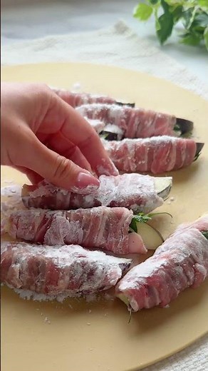 なす大葉豚巻き #なす #豚バラレシピ #なすと大葉の豚バラ巻き #大葉 #しそ