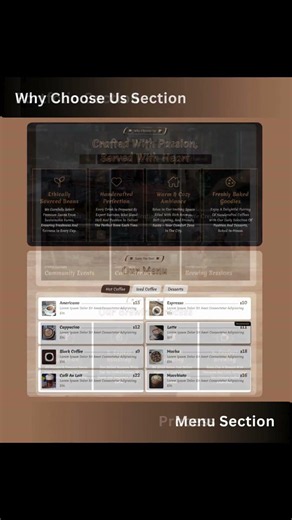 ☕ Coffee Shop HTML5 Website Template | Aroma 🔥 Features