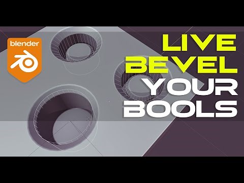 HOW to run live bevels on your boolean faces in Blender - tutorial