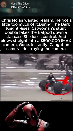 Catwoman's Stunt Double Destroys A $500,000 IMAX Camera | The Dark Knight Rises Behind The Scenes