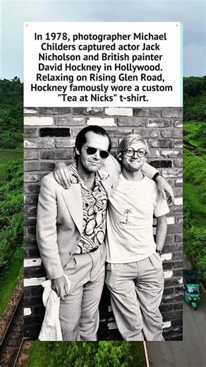 Jack Nicholson & David Hockney (1978) #JackNicholson #70sHollywood 🎨