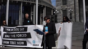 1.5K views · 112 reactions | Today SAFE and NZAVS made a stand for animals who are subjected to the Forced Swim Test. Our petition to end this cruel and outdated test is now with Parliament, and together we will make change. | SAFE | Facebook