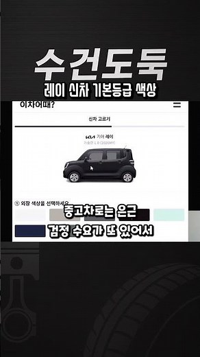 Kia Ray new car colors