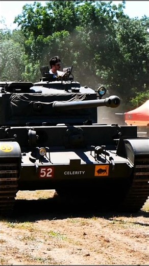 British Battle Tank in action- WWII Encampment, NY (Comet)