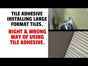 Large Format Tiles Installation Guide | Best Tile Adhesive for Large Tiles | How to use TileAdhesive