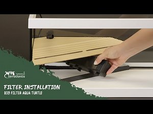 BIO FILTER AQUA TURTLE Installation – For Tortum tanks by #terratlantisterrarium #turtletankfilter