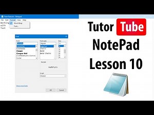 Notepad Tutorial - Lesson 10 - Find Option