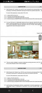 QUESTION TWO2.1 Work through Unit 2, Section 3, pp. 58-76 in ... | Filo