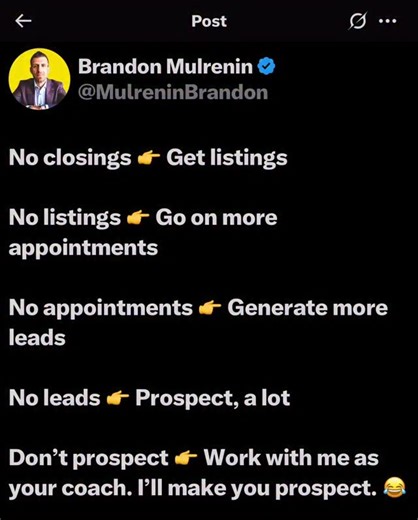 Brandon Mulrenin - Real Estate Coach on Reels