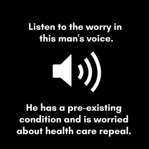 This man has a pre-existing condition, and he needs your help. Call your senators at (855) 999-1663 and tell them to reject health care repeal. | MoveOn