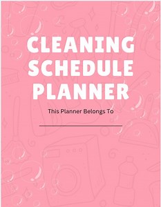 Digital Cleaning Schedule Planner - Etsy