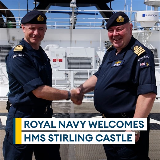 73K views · 1K reactions | HMS Stirling Castle 欄 Royal Navy Fleet The former RFA minehunting ship has now been redesignated as a fully commissioned warship⚓ | Forces News | Facebook
