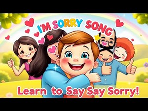 Sorry Song for Kids | Learn to Say Sorry with Fun & Music | Nursery Rhymes & Songs for Children