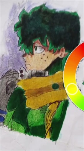 colour wheel Trend 📉📈. #animedrawing