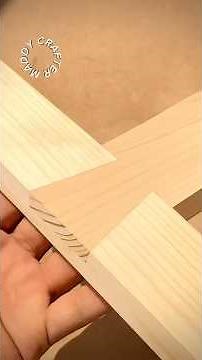 Half Lap Cross Joint #woodscraft #woodworkingtips #diy