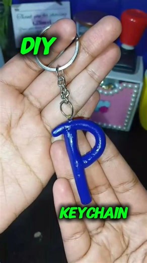 Itni si clay se cute Alphabet Keychain 🥹💗 | Clay DIY #Shorts #diy #viral #ytshorts