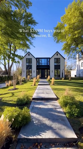 @properties on Instagram: "Inside Glencoe’s newest luxury home. Sunlit rooms, serene modern finishes, and a tranquil vibe make this the ultimate North Shore retreat. Listed by @phyllissellshomes @gracesergiorealestate @sergioandbanksgroup #luxuryrealestate #newconstructionhomes"