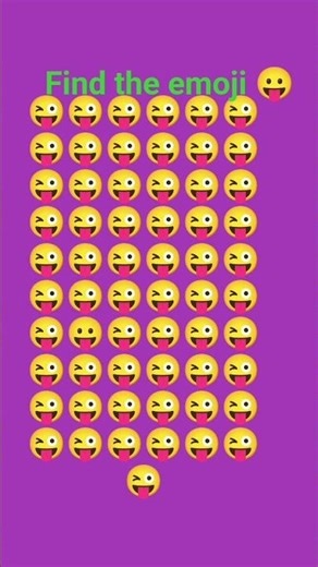 😱99% file 😱 Find the emoji 😛 #emojichallenge #emojigame