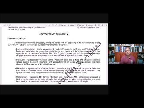 Contemporary Philosophy Introduction Schools of Thoughts