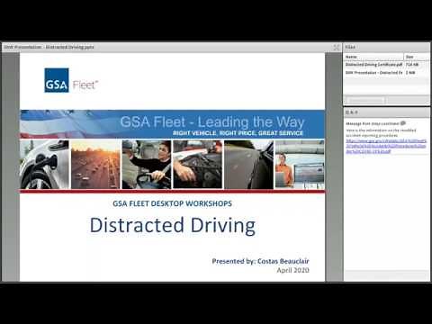 GSA Fleet Desktop Workshop: Distracted Driving
