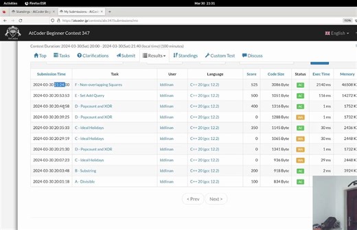 【atcoder】ABC347菜鸡ABCDEF实况：感受到CD带来的好大压力，怎么都写不对...