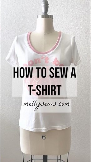 How to Sew a T-shirt #sewingtutorial #sew #tshirt