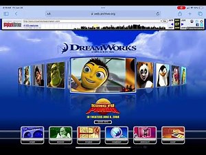 Old DreamWorks Animation 2007-2008 Website