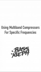 Using a multiband compressor on your master will give you much more control over specific frequency ranges! #basskleph #musicproduction #musicproductiontips #musicproducer #musicproducertips #producerlife #musicmaking #studiolife | Bass Kleph | Facebook