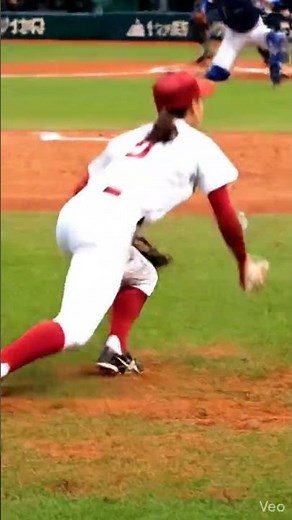 wbcロスで野球女子ブームとなりピッチング練習して九州国際大学の始球式で速球ストライクを投げる美人が増える世界線 #wbc #女子野球 #始球式 #九州国際大学 #美人