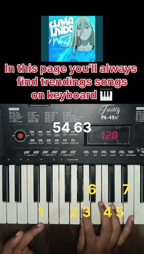 learn trending music on keyboard|| #shorts #ytshorts #piano