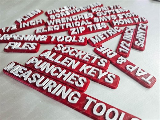 24pcs Magnetic Plastic Tool Box Tags - Toolbox Magnets Shop Organiser - Etsy