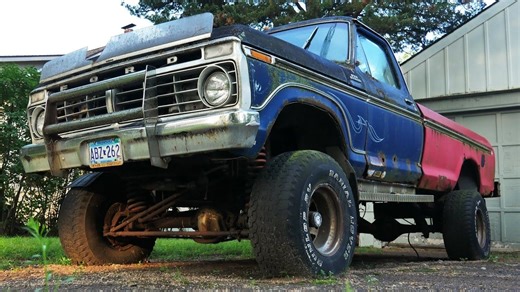 【4K】放松解压：500美元收的1975年款福特F150皮卡维修与改装越野车 | 作者：SimonFordman | 机翻中文