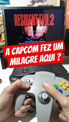 BOA CONVERSÃO? RESIDENT EVIL 2 DE NINTENDO 64 #videogames #retrogaming #retrogames