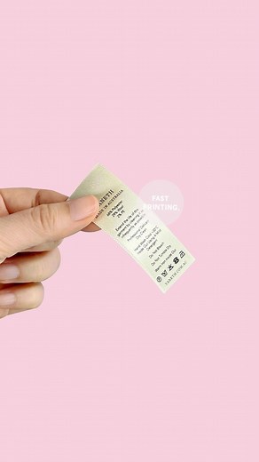 FASTPRINTING.COM on Instagram: "🔺Care Instruction Woven Labels = Satin + 25 x 70 mm ( We Can Do Any Size ) + Free Stickers + #fastprinting - #ecoprinting #customprinting #luxuryprinting #wovenlabel #satinlabel #carelabel #careinstructions #printingcompany #printing #freestickers"