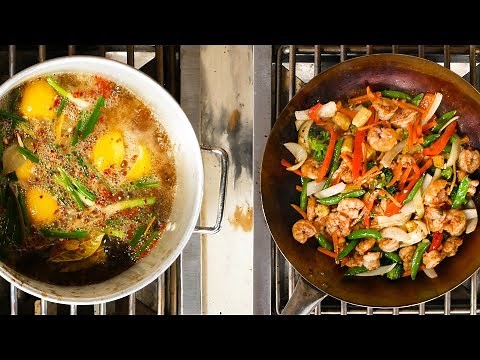 Asian Shrimp & Vegetable Stir-Fry Recipe | Wok on the Blaze Power Burner | BBQGuys.com