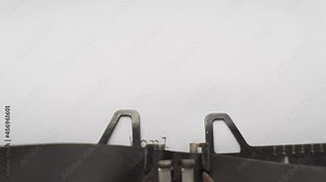 world singing day typed words on a vintage typewriter intro