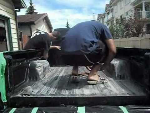 How to do your own spray in bedliner with instructions