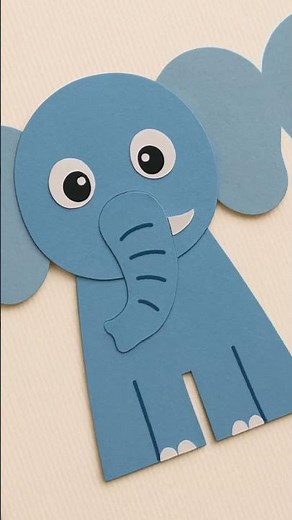 🐘 Easy Paper Elephant Craft for Kids | DIY Origami